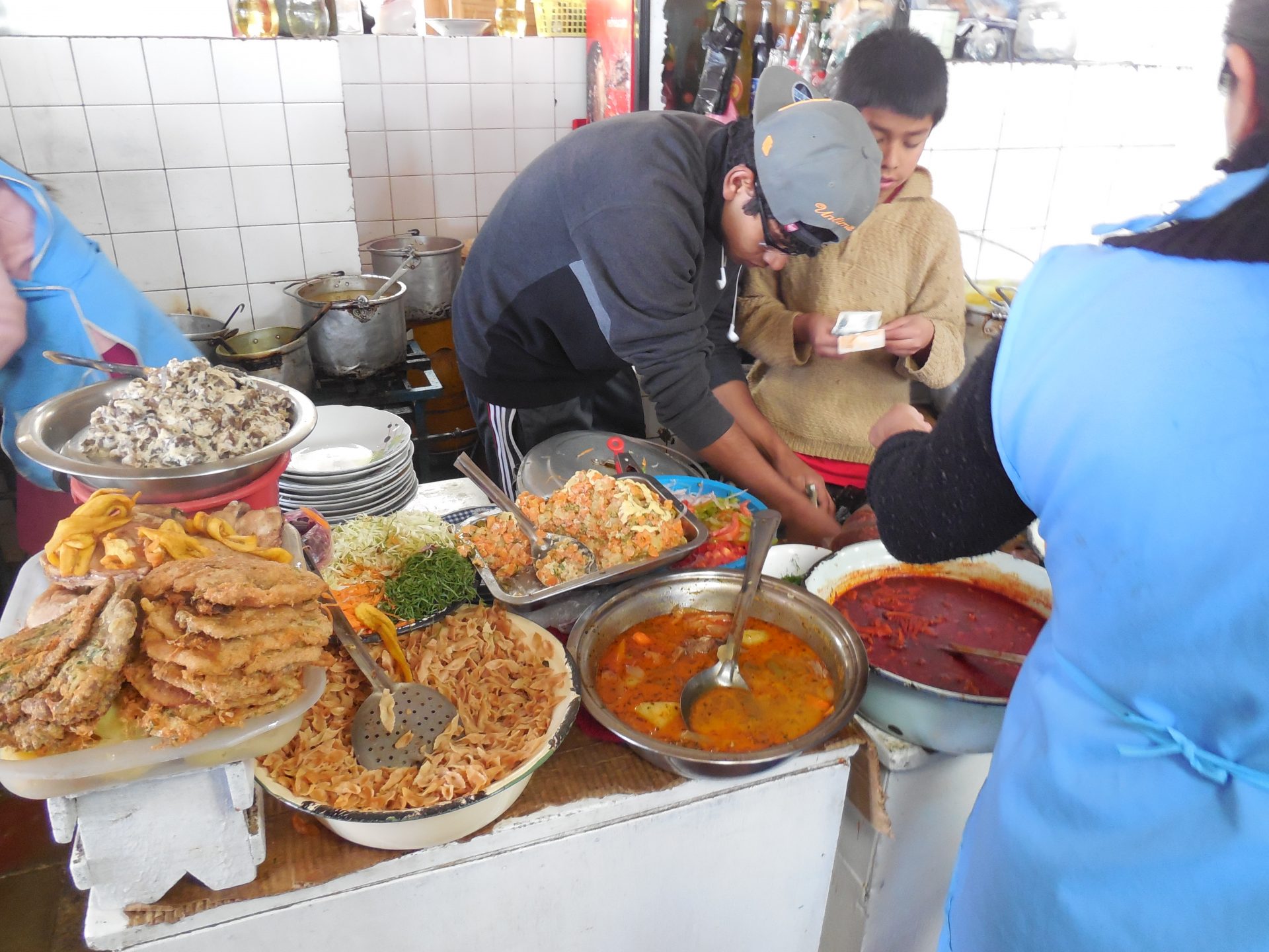 Mittagsessen Mondongo Bolivien Sucre Markt